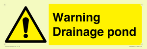 Warning Drainage pond
